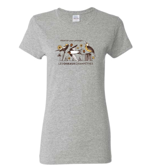 T-shirt femme Grand Défi Oiseaux champêtres