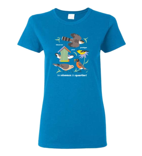 T-shirt femme Grand Défi Oiseaux du quartier