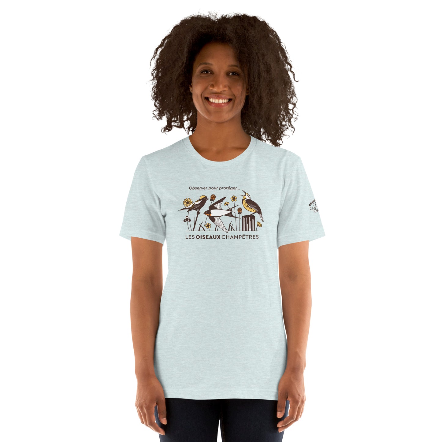 T-shirt unisexe Grand Défi Oiseaux Champêtres