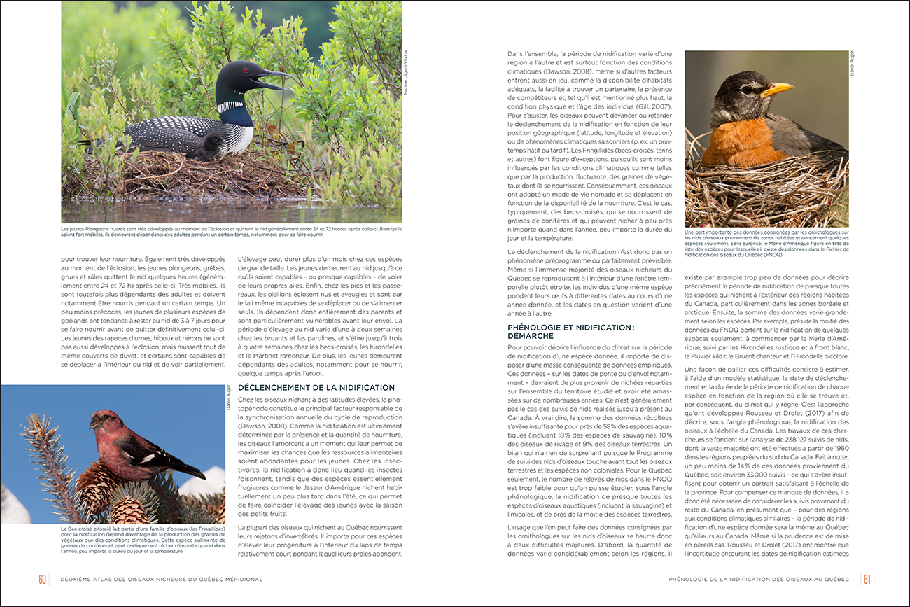 Deuxième Atlas des oiseaux nicheurs du Québec méridional