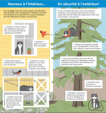 Dépliant Pour des chats et des oiseaux en sécurité