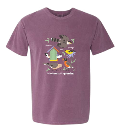 T-shirt unisexe Grand Défi Oiseaux du quartier