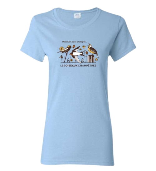T-shirt femme Grand Défi Oiseaux champêtres