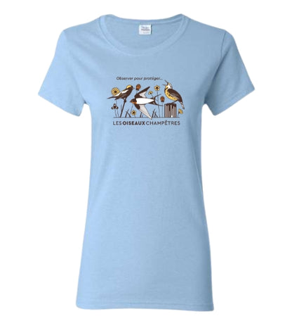 T-shirt femme Grand Défi Oiseaux champêtres