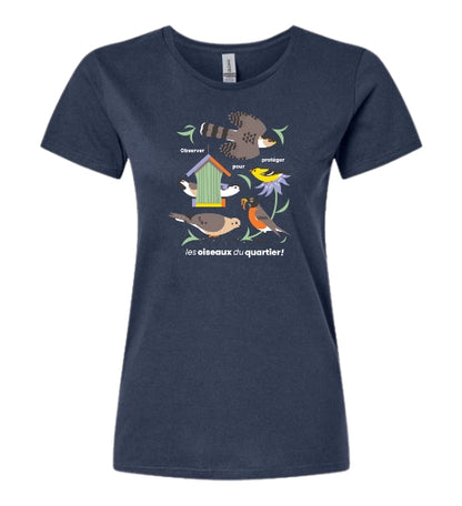 T-shirt femme Grand Défi Oiseaux du quartier