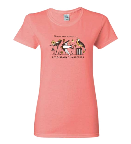 T-shirt femme Grand Défi Oiseaux champêtres