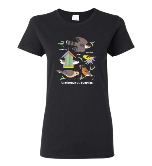 T-shirt femme Grand Défi Oiseaux du quartier