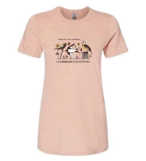 T-shirt femme Grand Défi Oiseaux champêtres