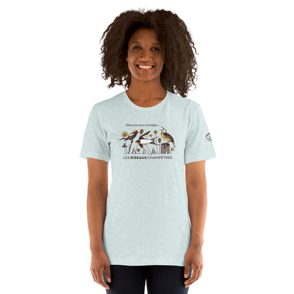 T-shirt unisexe Grand Défi Oiseaux Champêtres