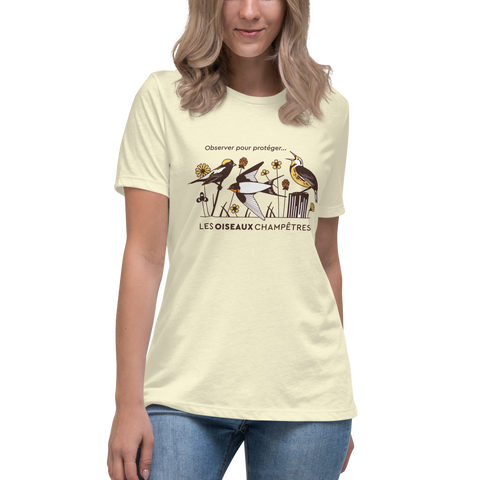 T-shirt Grand Défi Oiseaux champêtres pour femme
