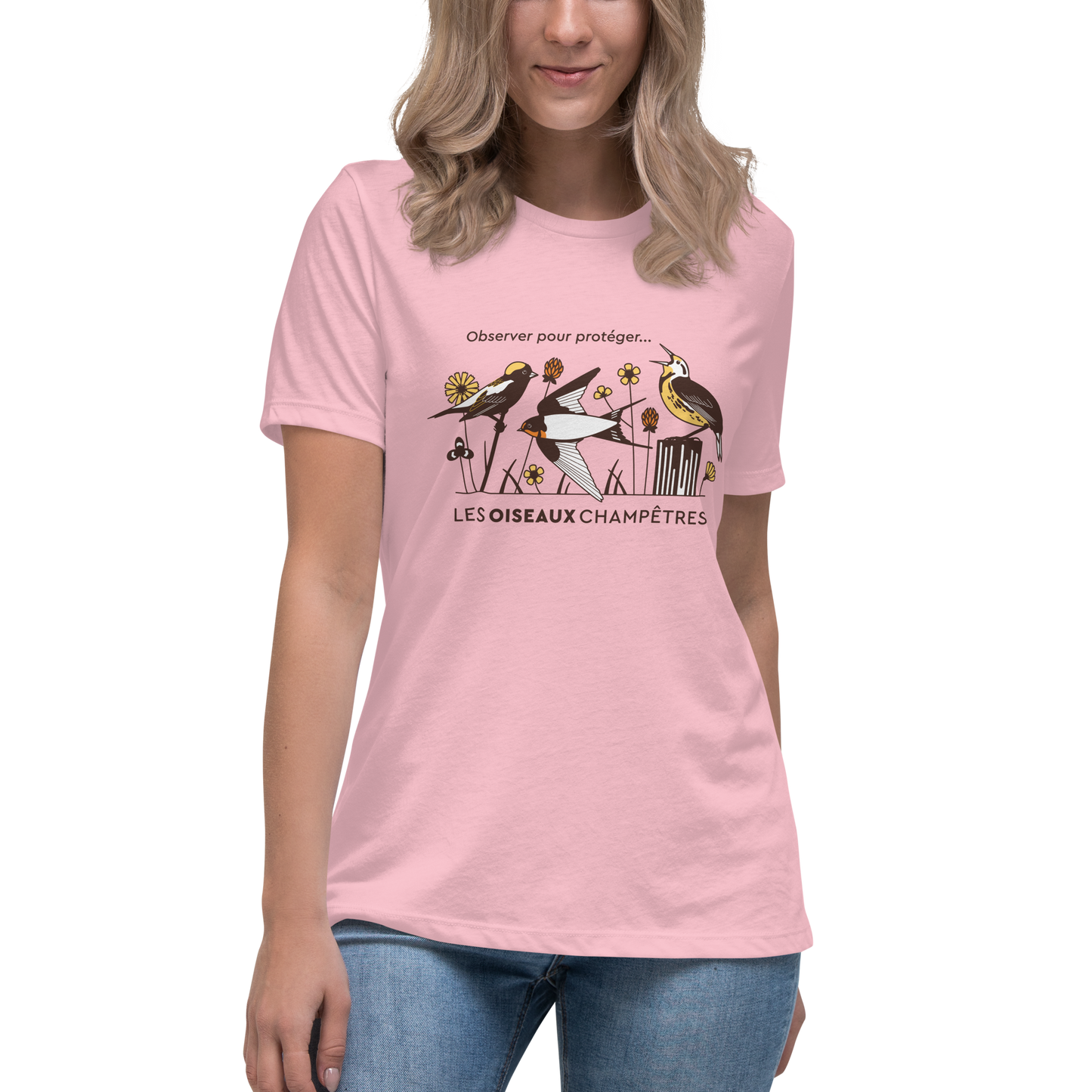 T-shirt Grand Défi Oiseaux champêtres pour femme