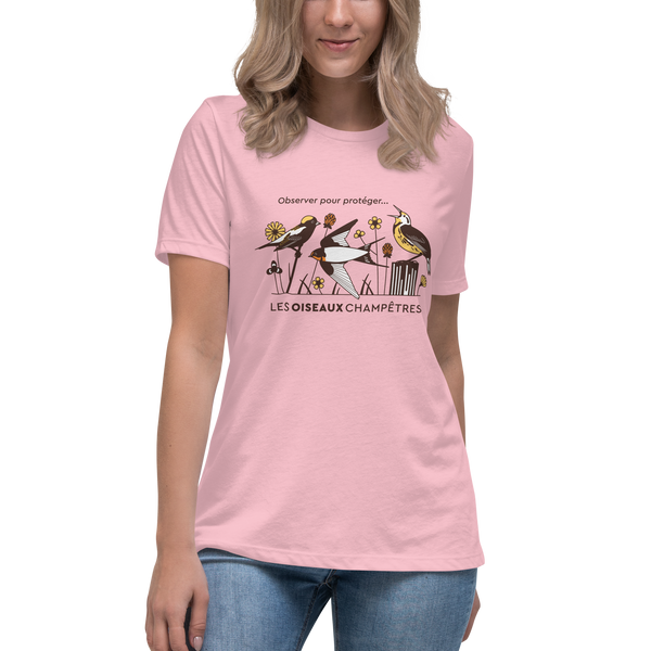 T-shirt Grand Défi Oiseaux champêtres pour femme
