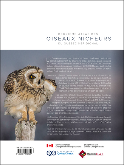 Deuxième Atlas des oiseaux nicheurs du Québec méridional